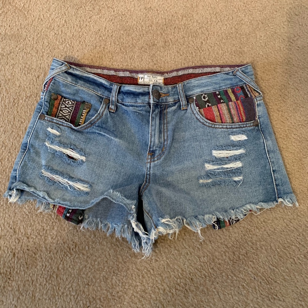 Free People Tribal Shorts